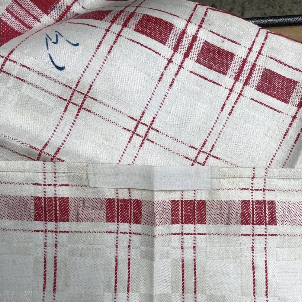 Vintage Euro Art Deco Linen /Cotton Towel  20x21
